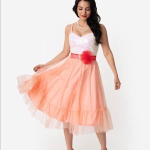 ISO Unique Vintage Peaches and Cream Barbie Dress in 2x-5x
